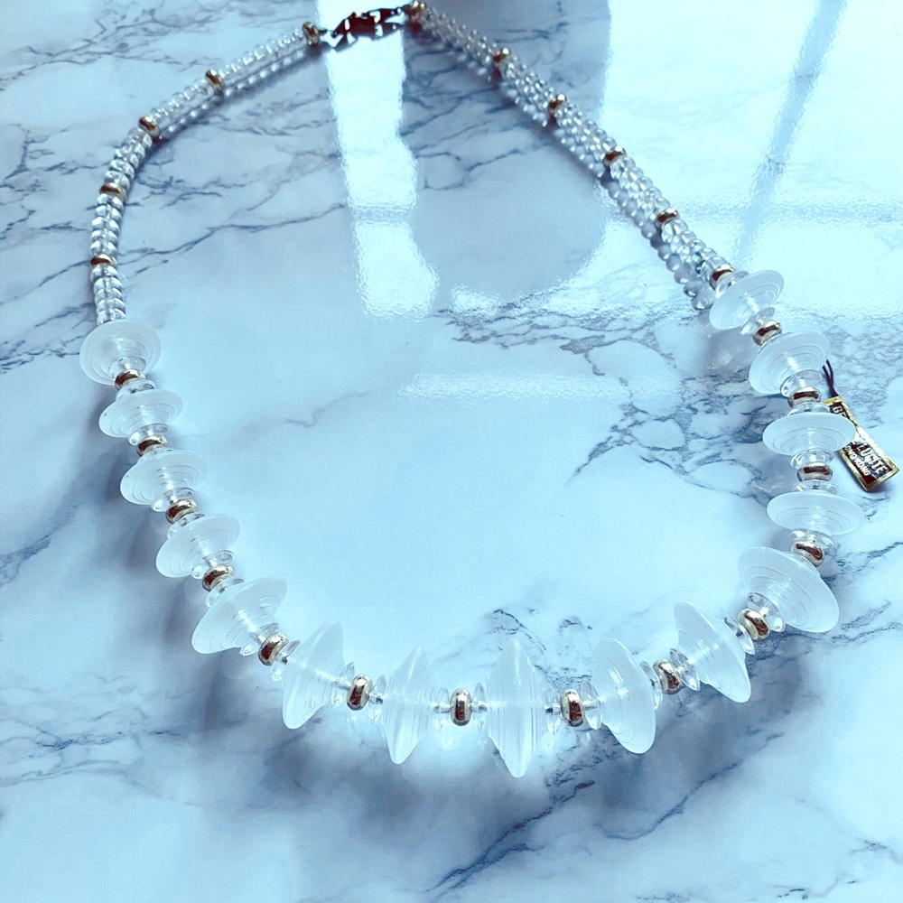 Vintage Clear Lucite Necklace